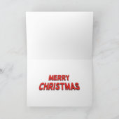 "White Rain" Merry Christmas Greeting Card Feestdagen Kaart (Binnen)