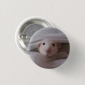 White Rat Badge / Button (Voorkant /achterkant)