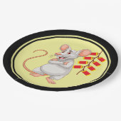White Rat & Chinese Firecrackers Papieren Bordje (Gekanteld)