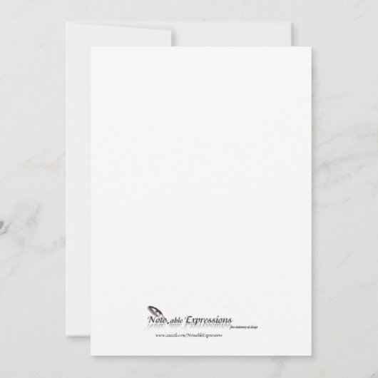 White Raven Halloween Party Invitation Kaart (Achterkant)