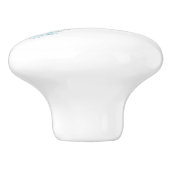 White Raven Keramische Knop (Zijkant)