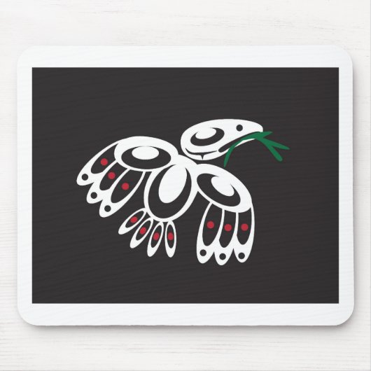 White Raven Muismat (Voorkant)