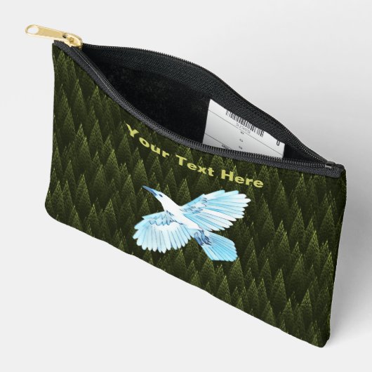 White Raven on Fractal Conifers Etui (Open)