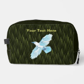 White Raven on Fractal Conifers Toilettasje (Voorkant)