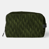 White Raven on Fractal Conifers Toilettasje (Achterkant)