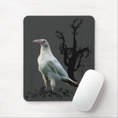 White Raven, Wild Bird, Fantasy, Gothic Muismatten (Met muis)