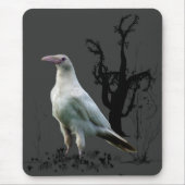 White Raven, Wild Bird, Fantasy, Gothic Muismatten (Voorkant)