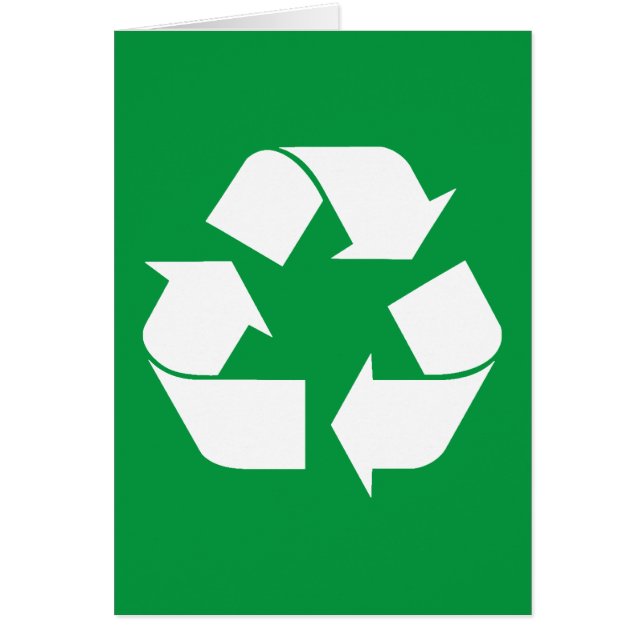 White Recycling Symbool (Voorkant)
