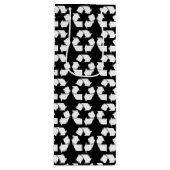 White Recycling Symbool Wijn Cadeautas (Voorkant)