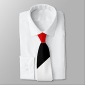 White Red Black Stropdas met grote streep (Gebonden)