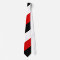 White Red Black Stropdas met grote streep