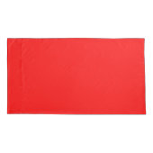 White Red Hearts Pattern Kussensloop (Achterkant-Links)