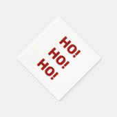 White Red Ho Ho Ho Kerstfeestdag Typografie Servet (Hoek)