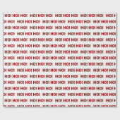 White Red Ho Ho Pattern kerstavond Cadeaupapier (Vlak)