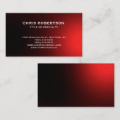 White Red Modern Simple Plain Visitekaartje (Voorkant / Achterkant)