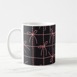 White Red Rope Bow, Twine Color Ribbon en Tied Kn Koffiemok