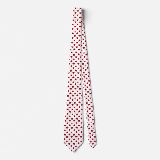 White Red Star Pattern-werk, Afstuderen, cadeau Stropdas (Voorkant)