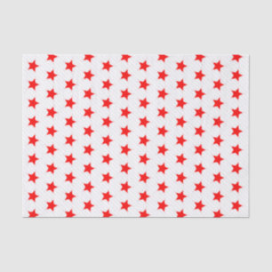 White Red Stars en Grey Stripes Modern Pattern Tissuepapier