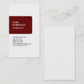 White Red Stripe Attractive Charming Visitekaartje (Voorkant / Achterkant)