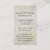 White Red Yellow Flower Bouquet Visitekaartje (Achterkant)