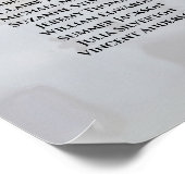 White Reflections 16 Table Wedding Seating Chart Poster (Hoek)