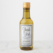 White Reflections Bedankt voor je huwelijk. Wijn Etiket (Voorkant)