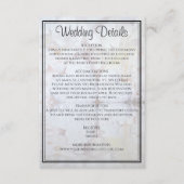 White Reflections Wedding Details Enclosure Kaart (Voorkant)