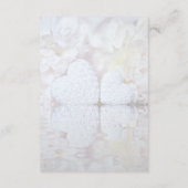 White Reflections Wedding Details Enclosure Kaart (Achterkant)