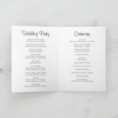 White Reflections Wedding Program Programma (Binnen)