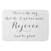 White Rejoice and Be Blessed Badmat (Voorkant)