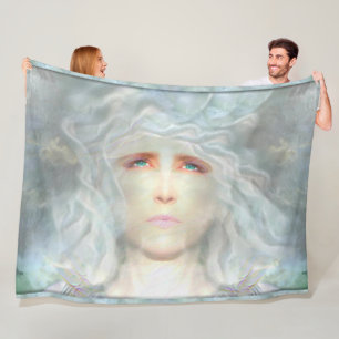 White Renaissance Fleece Blanket