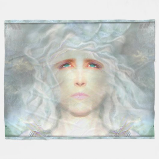 White Renaissance Fleece Blanket (Voorkant (Horizontaal))