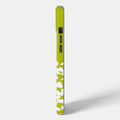 White Retro Dogwood Flowers Custom Name Case-Mate iPhone Case (Achterkant / Links)