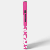 White Retro Dogwood Flowers Custom Name Case-Mate iPhone Case (Achterkant / Links)