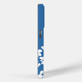 White Retro Dogwood Flowers Custom Name Case-Mate iPhone Case (Achterkant / Rechts)