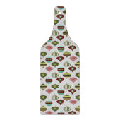 White Retro kerstboomversieringen Snijplank (Voorkant)