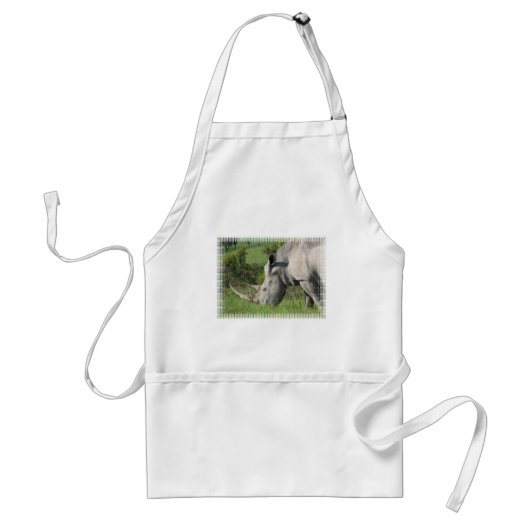 White Rhino Apron Standaard Schort (Voorkant)