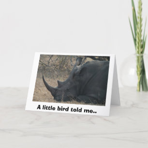 White Rhino gets Advice from a Little Bird, A l... Kaart