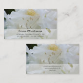 White Rhododendron | Weisse Rhododendron Visitekaartje (Voorkant / Achterkant)