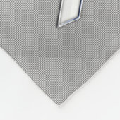 White Ribbon Awareness Carbon Fibre Print Fleece Deken (Hoek)