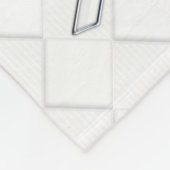 White Ribbon Awareness Checker Style Fleece Deken (Hoek)