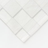 White Ribbon Awareness Checker Style Fleece Deken (Hoek)