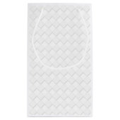 White Ribbon Awareness Checker Style Klein Cadeauzakje (Achterkant)