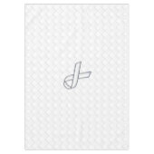 White Ribbon Awareness Checker Style Tafelkleed (Voorkant)