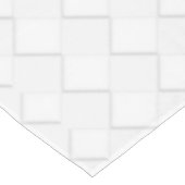 White Ribbon Awareness Checker Style Tafelkleed (Gekanteld)