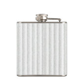 White Ribbon Awareness on Vertical Stripes Heupfles (Achterkant)