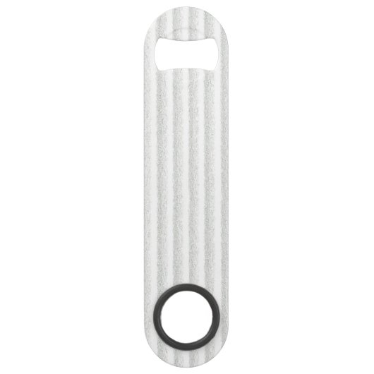 White Ribbon Awareness on Vertical Stripes Speed Flessenopener (Achterkant)