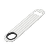 White Ribbon Awareness on Vertical Stripes Speed Flessenopener (Achterkant Gekanteld)