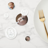 White Ribbon Baby's Breath Dooptafel Confetti (Groep)