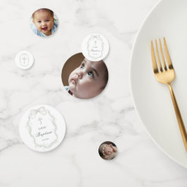 White Ribbon Baby's Breath Dooptafel Confetti